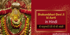 Read more about the article Shakambari Mata Ki Aarti